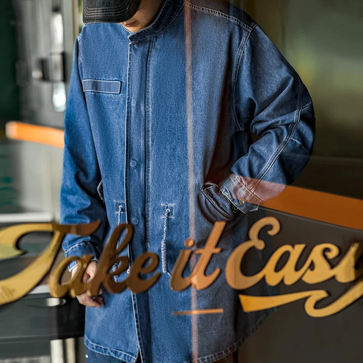 Sean | Vintage Denim Fishtail Parka voor Heren