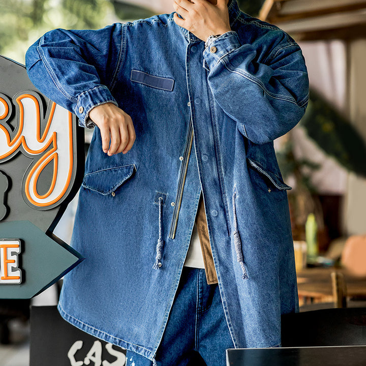 Sean | Vintage Denim Fishtail Parka voor Heren