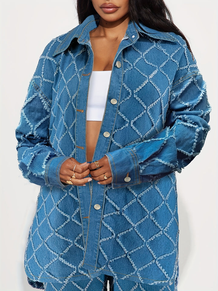 Shannon | Trendy Denim Tweedelige Set met Stijlvolle Pasvorm