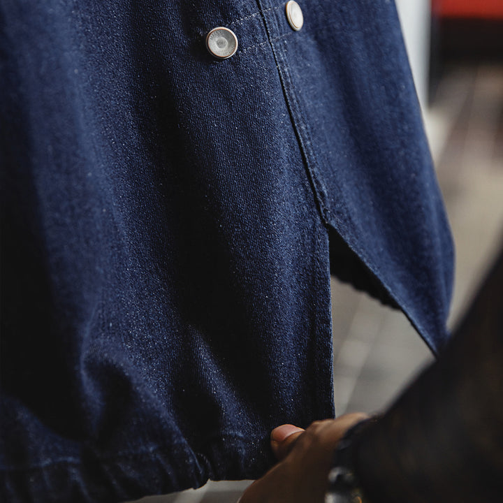 Simon | Stijlvolle Denim Parka met Capuchon voor Heren