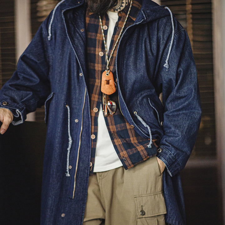 Simon | Stijlvolle Denim Parka met Capuchon voor Heren