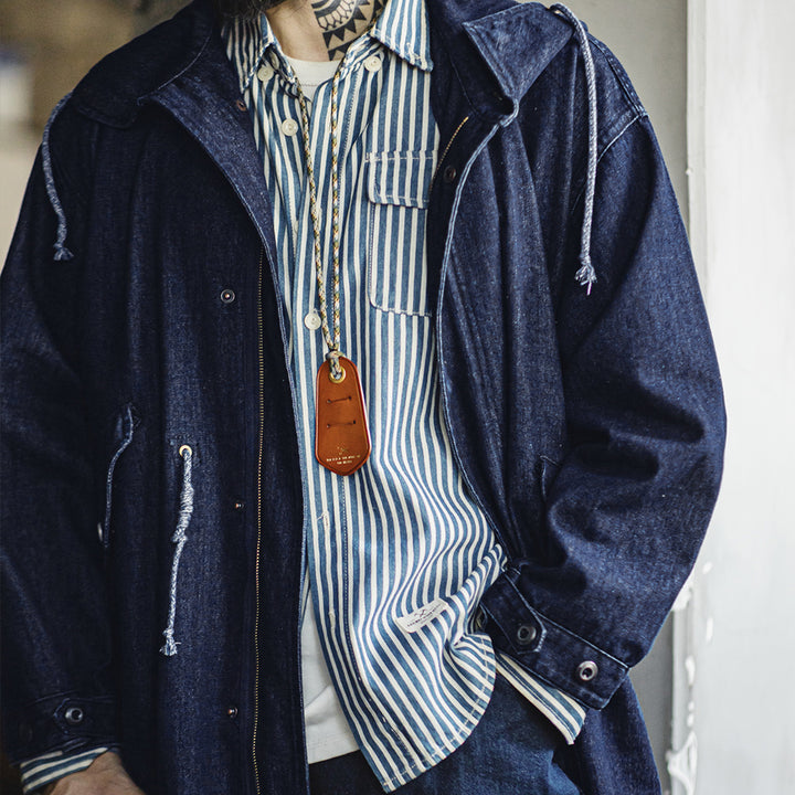 Simon | Stijlvolle Denim Parka met Capuchon voor Heren