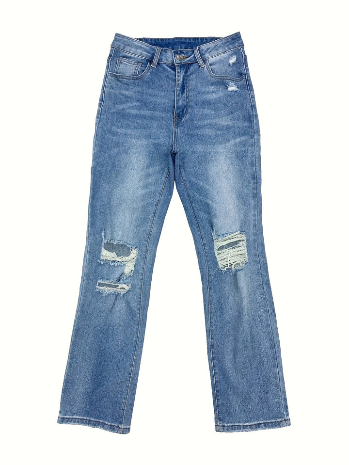 Sofia | Flared Ripped Jeans voor Dames