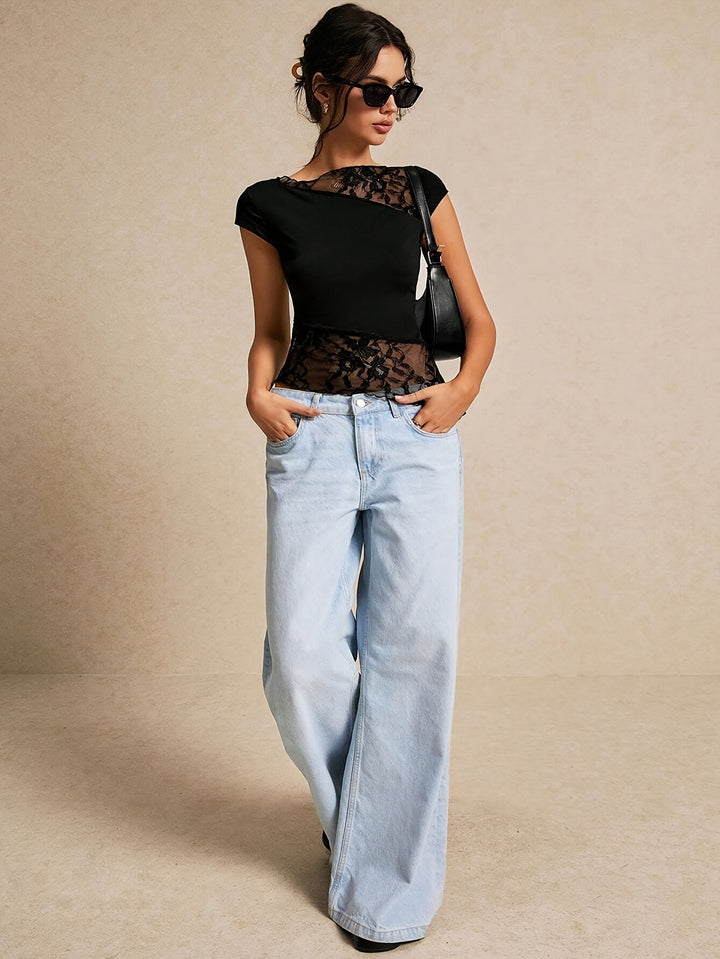 Sophia | Elegante Asymmetrische Top met Kant