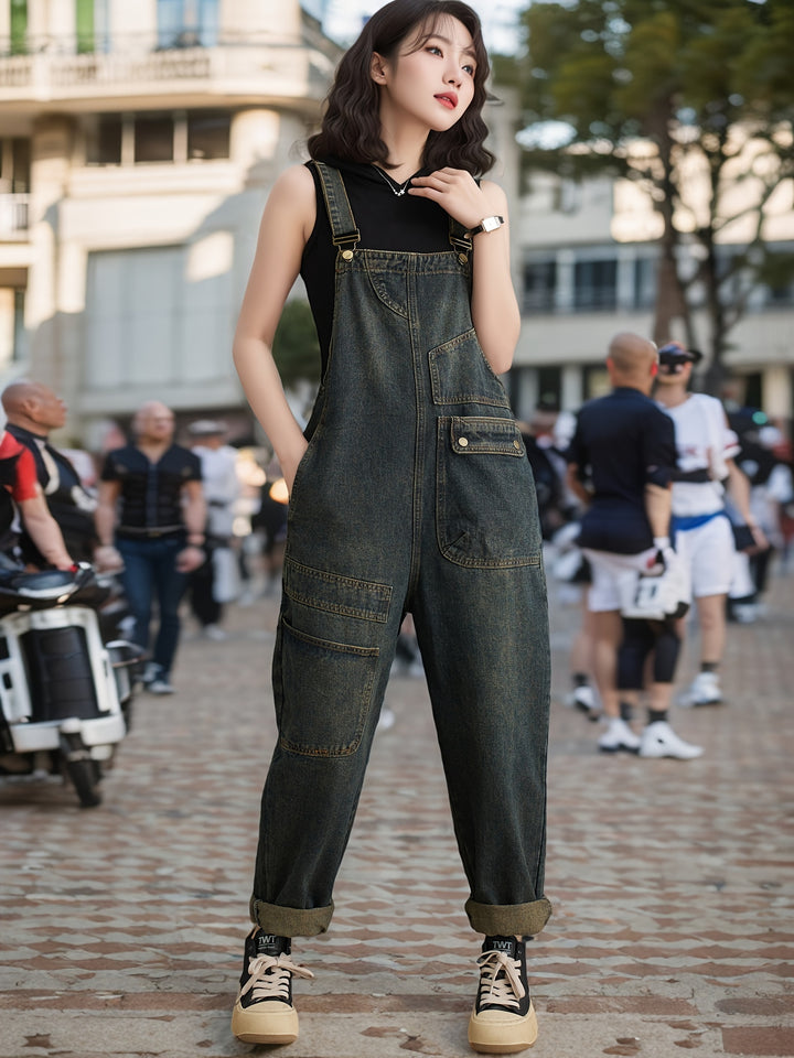 Stacey | Stijlvolle Draagbare Denim Overalls