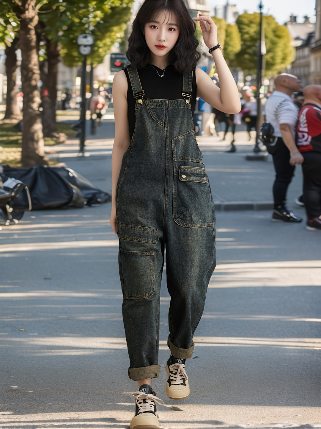 Stacey | Stijlvolle Draagbare Denim Overalls
