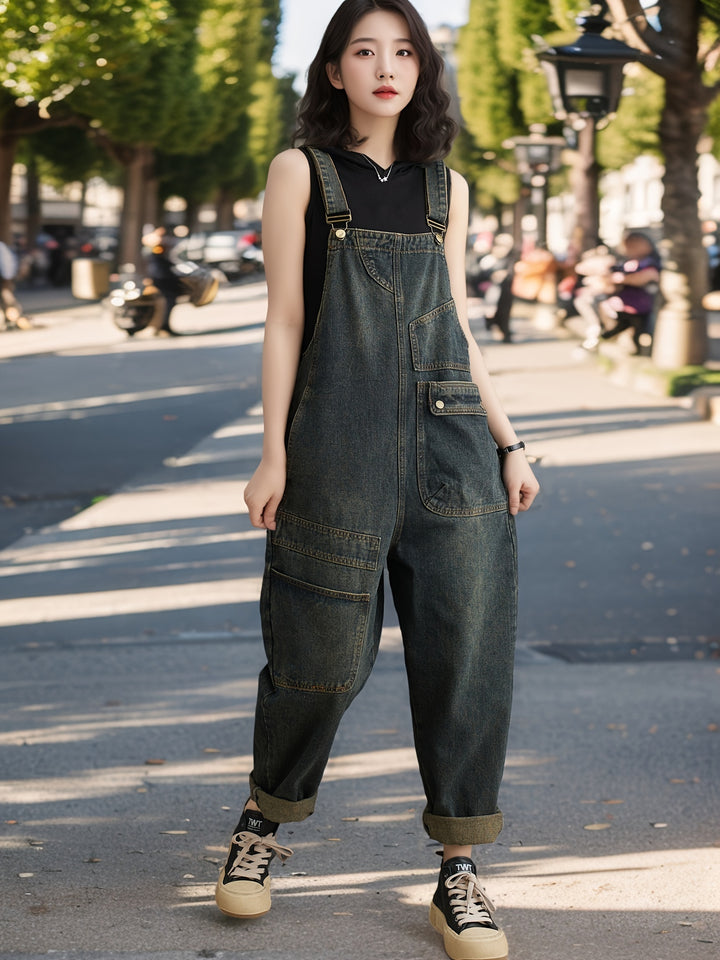 Stacey | Stijlvolle Draagbare Denim Overalls