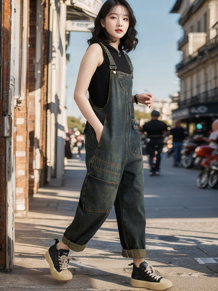 Stacey | Stijlvolle Draagbare Denim Overalls