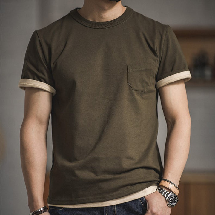 Theo | Vintage Zwaargewicht Oversize T-shirt voor Mannen