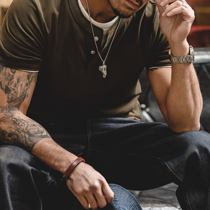 Thomas | Henley T-shirt voor heren | Casual en stijlvol