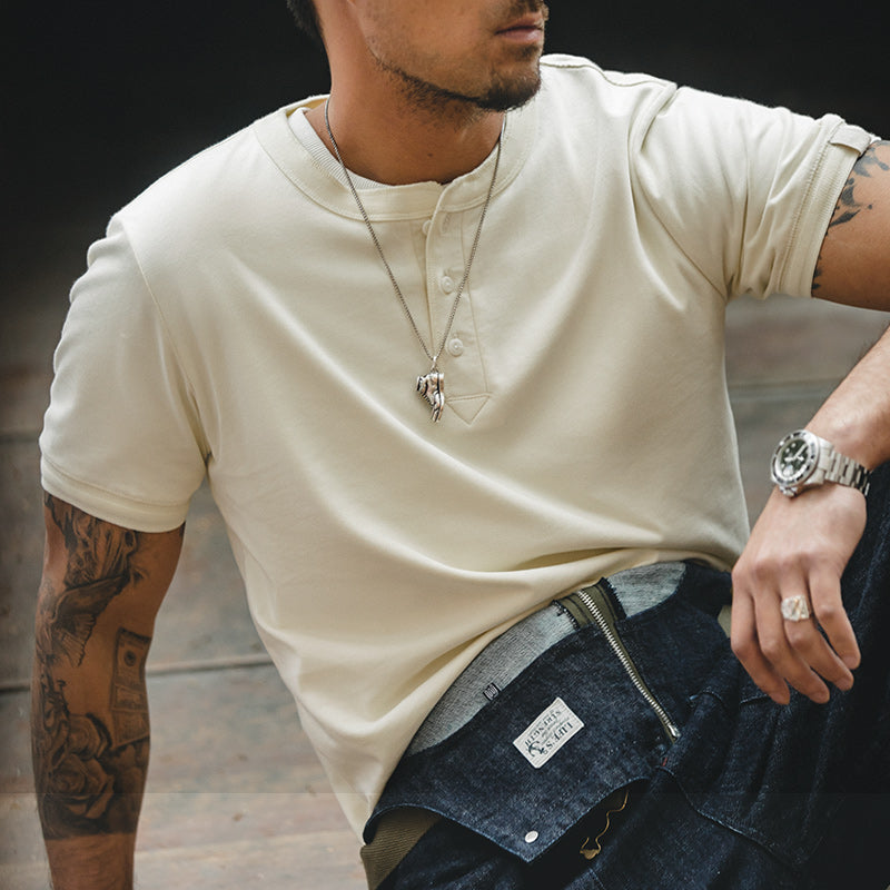 Thomas | Henley T-shirt voor heren | Casual en stijlvol