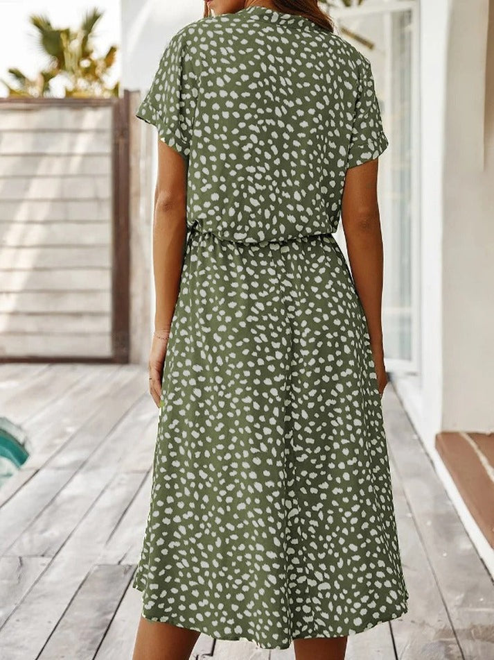 Tiffany | Elegante Midi Jurk met Vrouwelijke Pasvorm