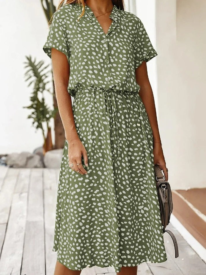 Tiffany | Elegante Midi Jurk met Vrouwelijke Pasvorm