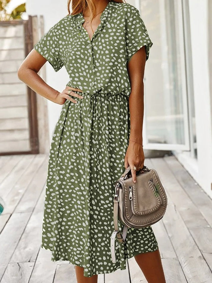 Tiffany | Elegante Midi Jurk met Vrouwelijke Pasvorm