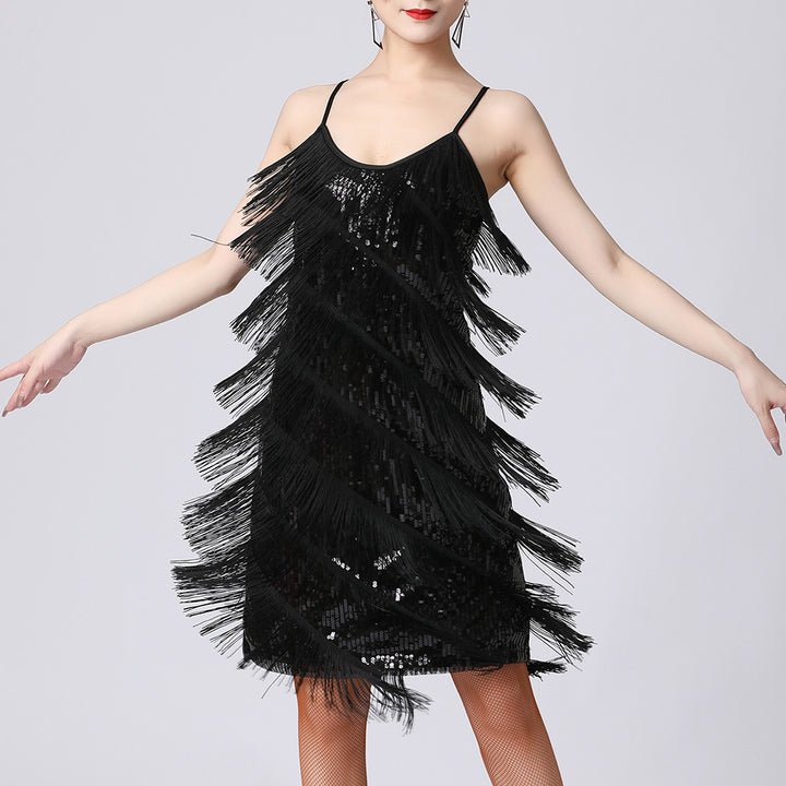 Tiffany | Fringe Jurk met Dansende Bewegingen