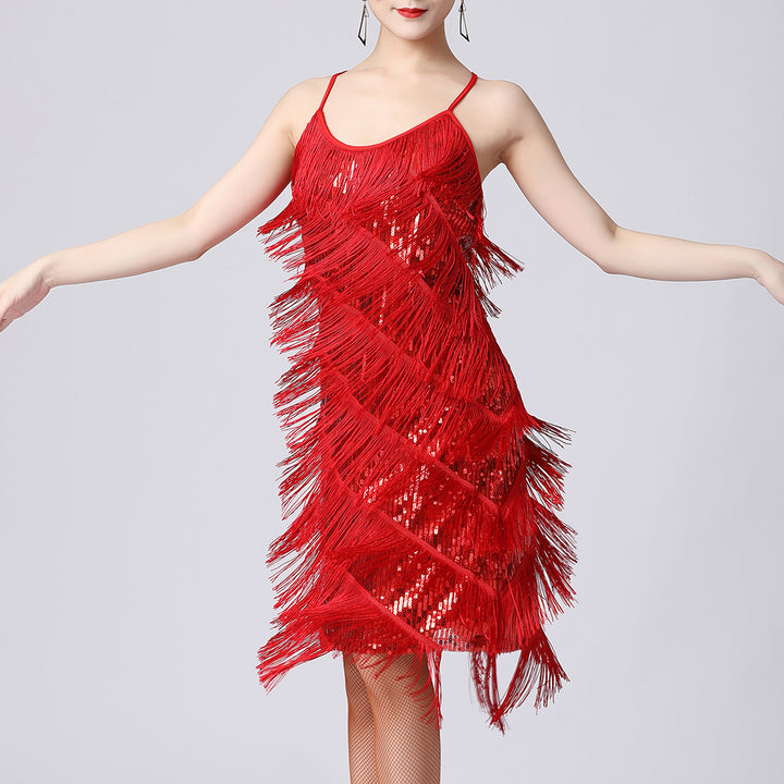Tiffany | Fringe Jurk met Dansende Bewegingen