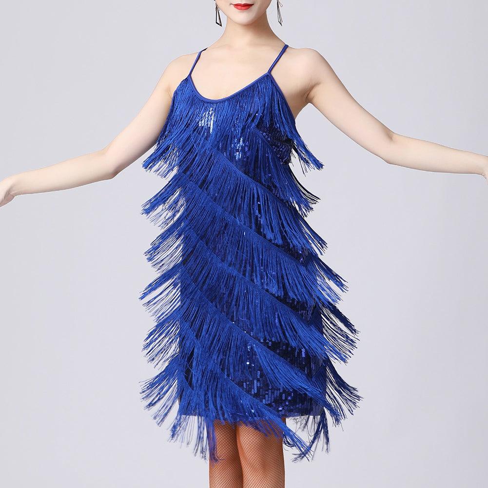 Tiffany | Fringe Jurk met Dansende Bewegingen