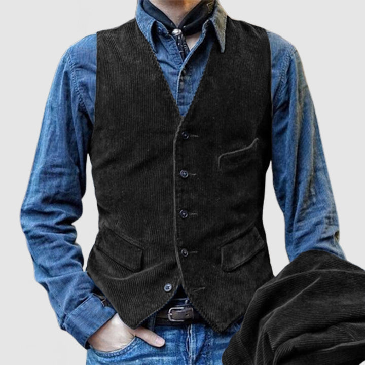 Victor | Modevolle Corduroy Vest voor Mannen