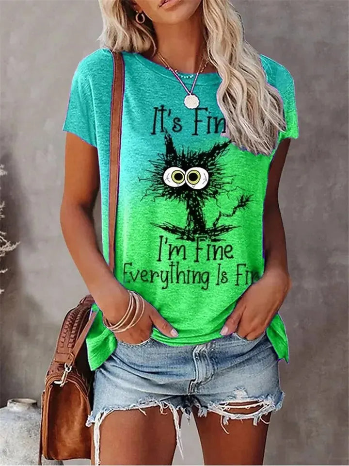 Vienna | Trendy Casual T-shirt met Uniek Printontwerp