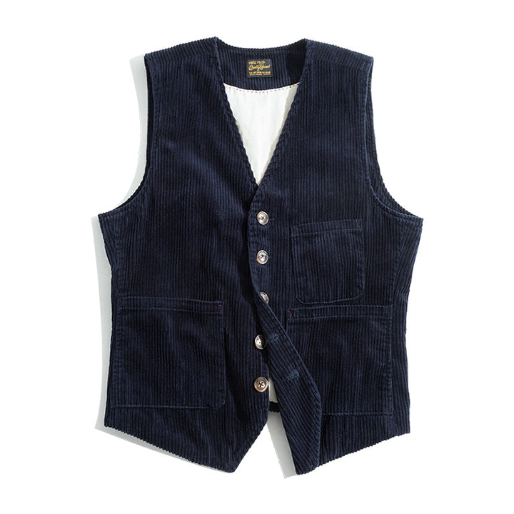 Vincent | Casual Vintage Corduroy Vests voor Mannen
