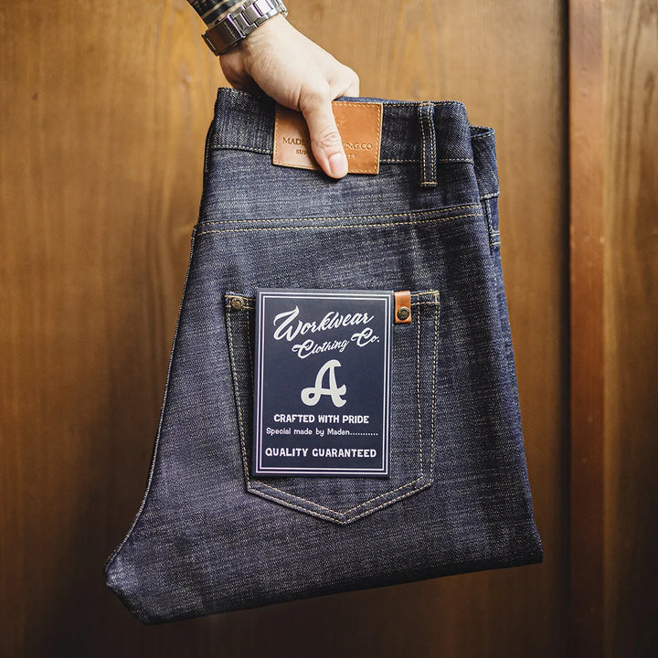 Wendell | Trendy Slanke Denim Jeans voor Mannen met Selvedge Detail
