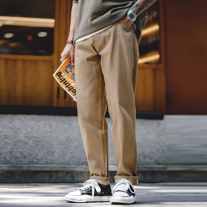 Willie | Trendy Bruine Chino Broek voor Mannen - Casual en Stijlvol