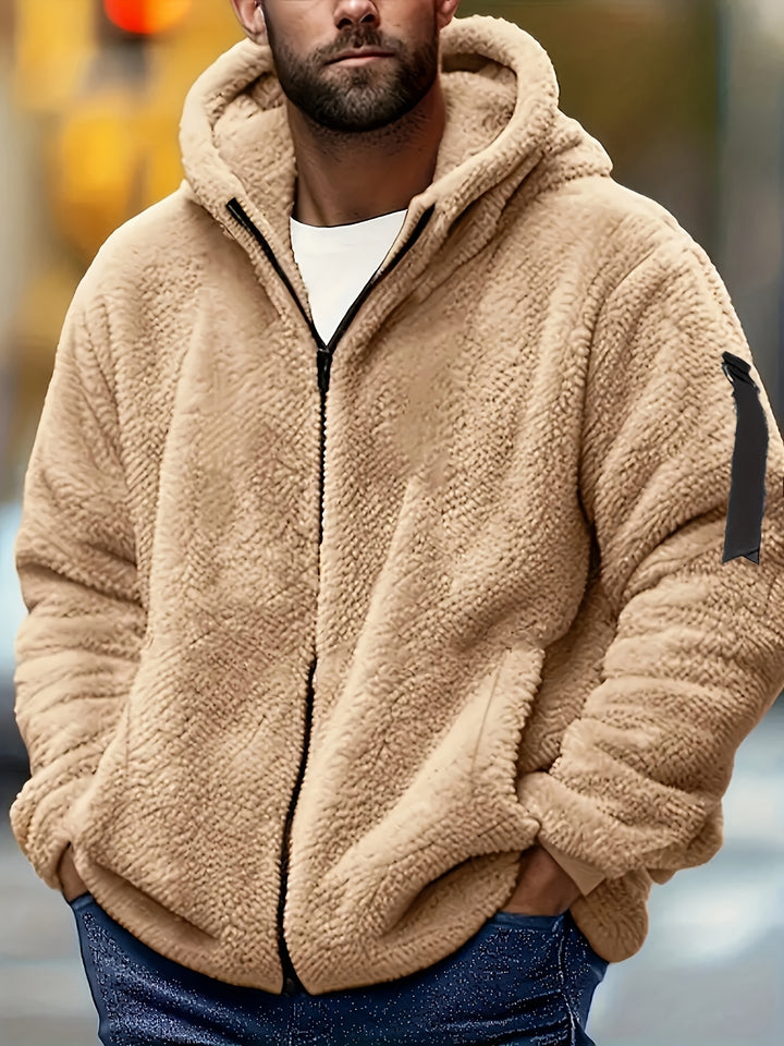 Alejandro | Stijlvolle Gevoerde Hoodie met Rits voor Heren