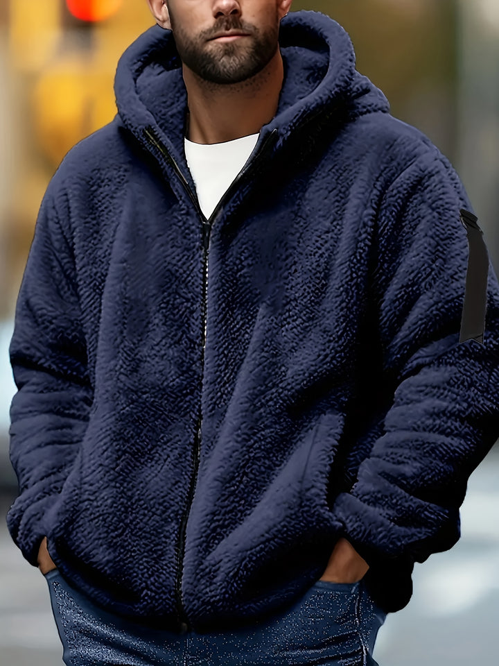 Alejandro | Stijlvolle Gevoerde Hoodie met Rits voor Heren