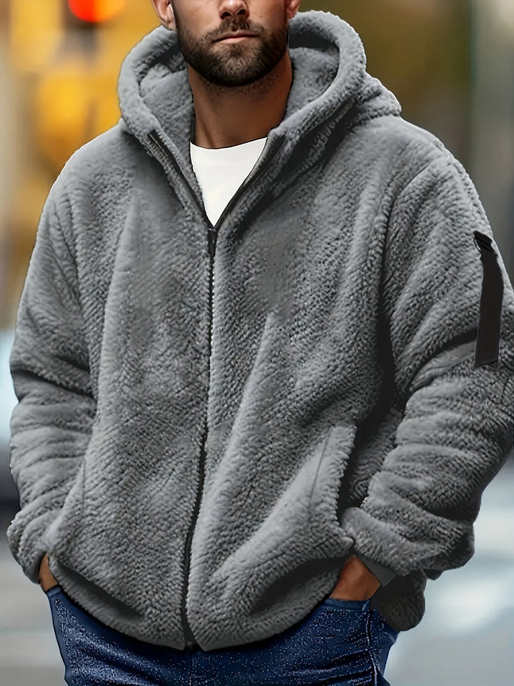 Alejandro | Stijlvolle Gevoerde Hoodie met Rits voor Heren