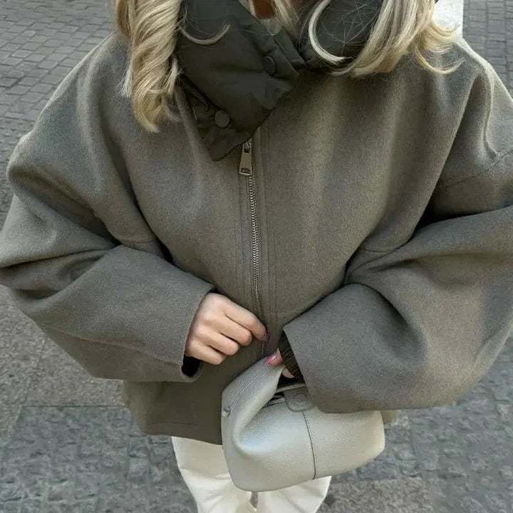 Alvo | Casual Oversized Dames Winterjas met Capuchon