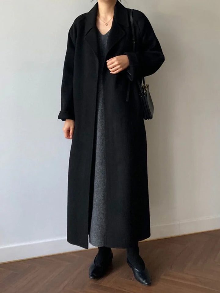 Clara | Dames Lange Wollen Manteljas