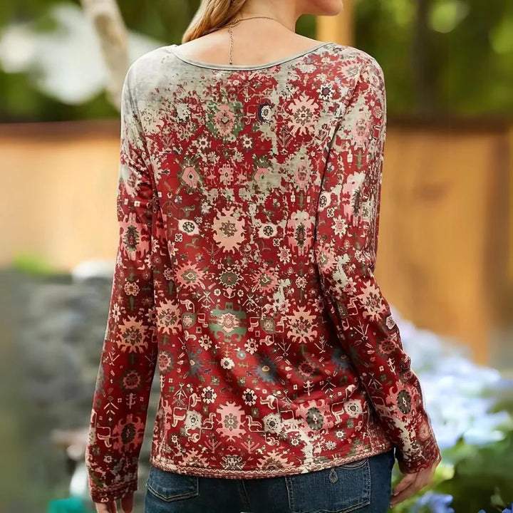 Elin - Casual Gedrukte Top voor Vrouwen