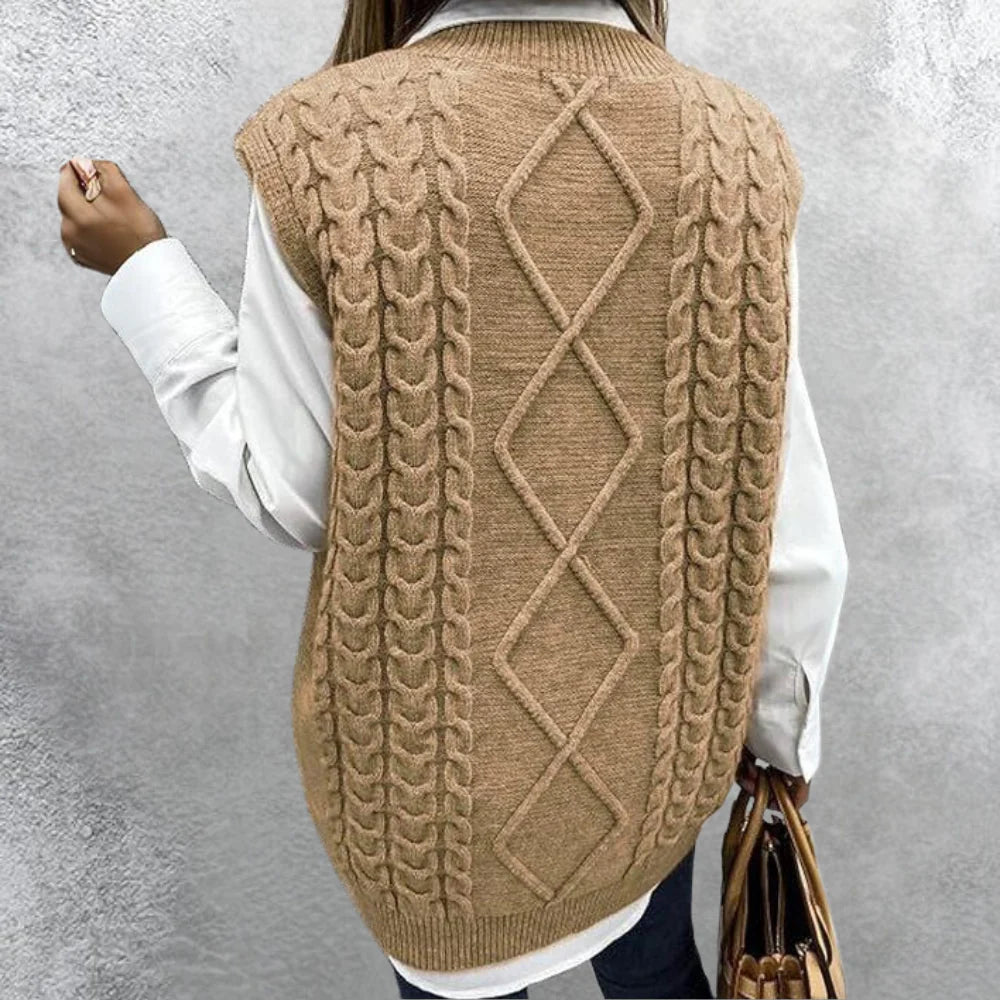 Elvira – Elegant Gebreid Vest voor Dames
