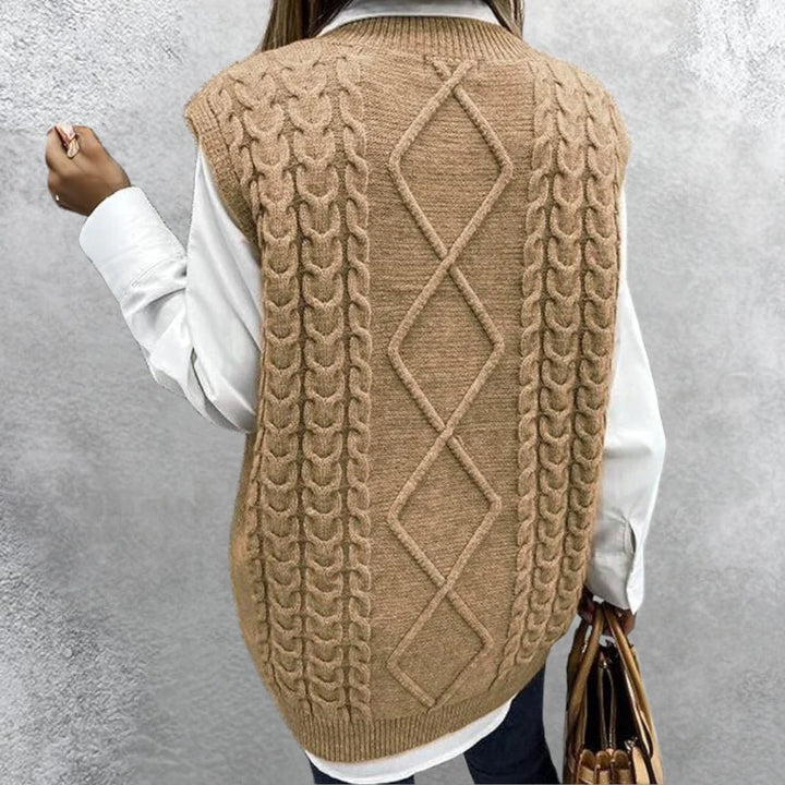 Elvira – Elegant Gebreid Vest voor Dames