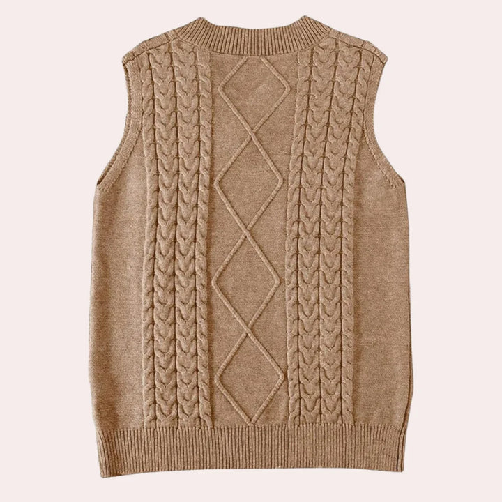 Elvira – Elegant Gebreid Vest voor Dames