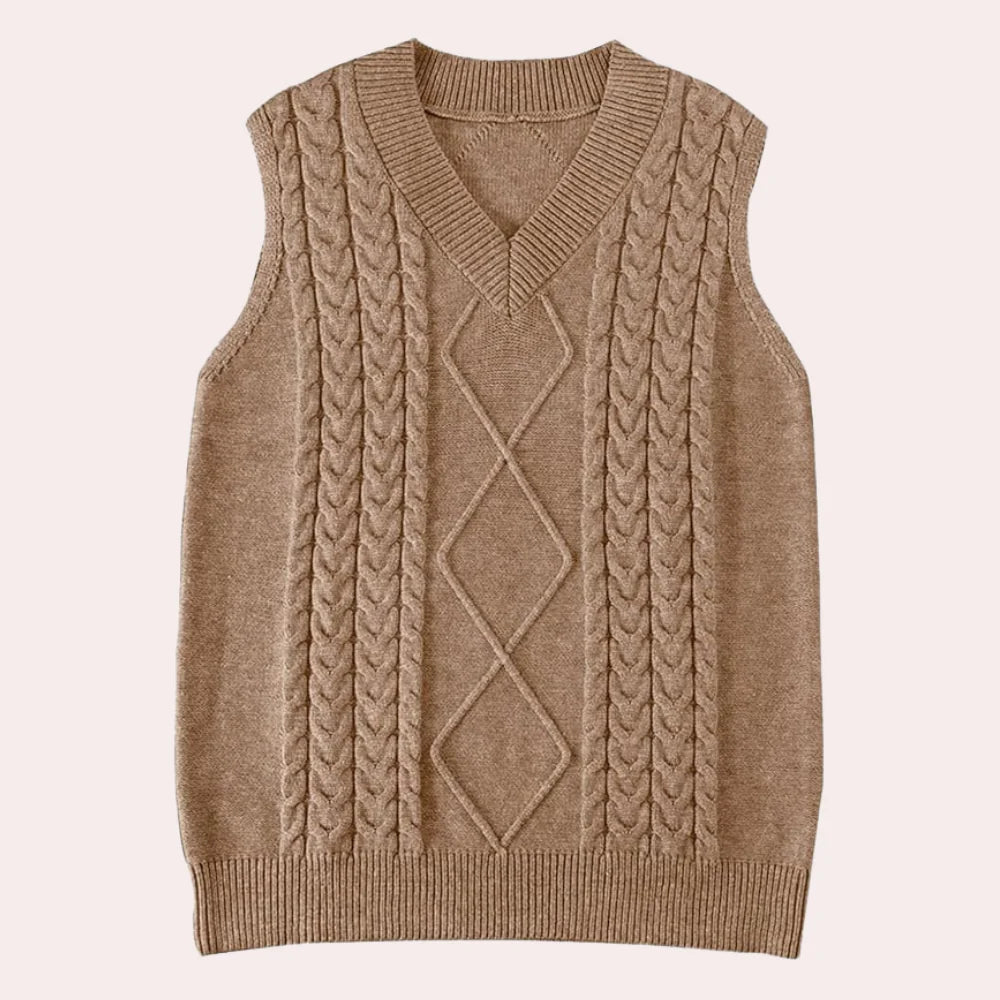 Elvira – Elegant Gebreid Vest voor Dames