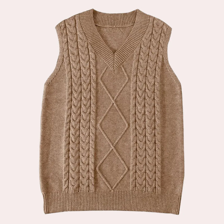Elvira – Elegant Gebreid Vest voor Dames