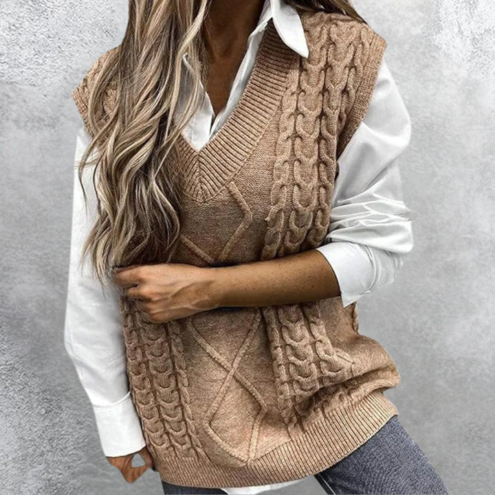 Elvira – Elegant Gebreid Vest voor Dames
