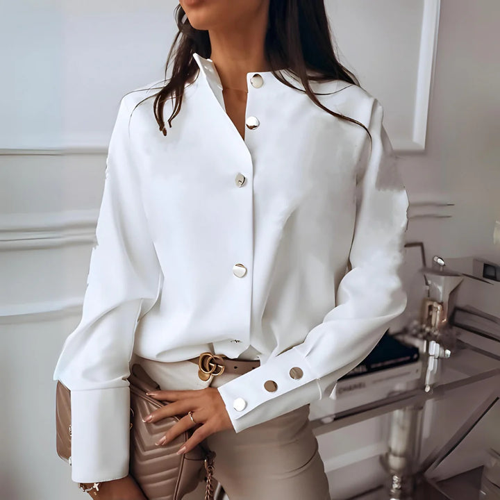 Eva - Blouse met Unieke knopen voor Dames