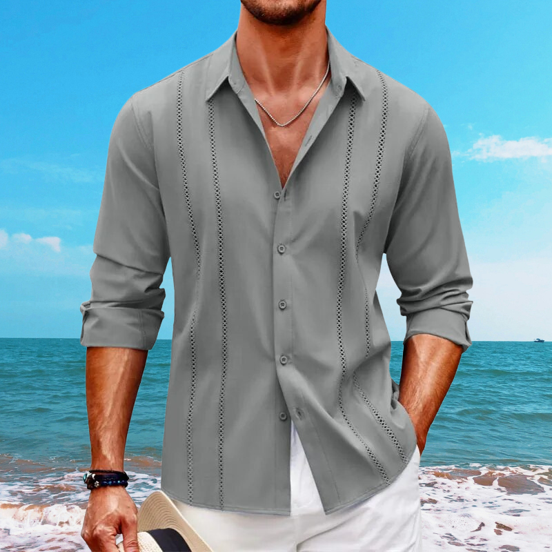 Heren Overhemd – Relaxed Fit – Lange Mouwen – Ademend materiaal – Casual stijl