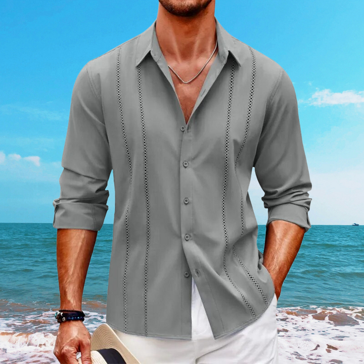 Heren Overhemd – Relaxed Fit – Lange Mouwen – Ademend materiaal – Casual stijl
