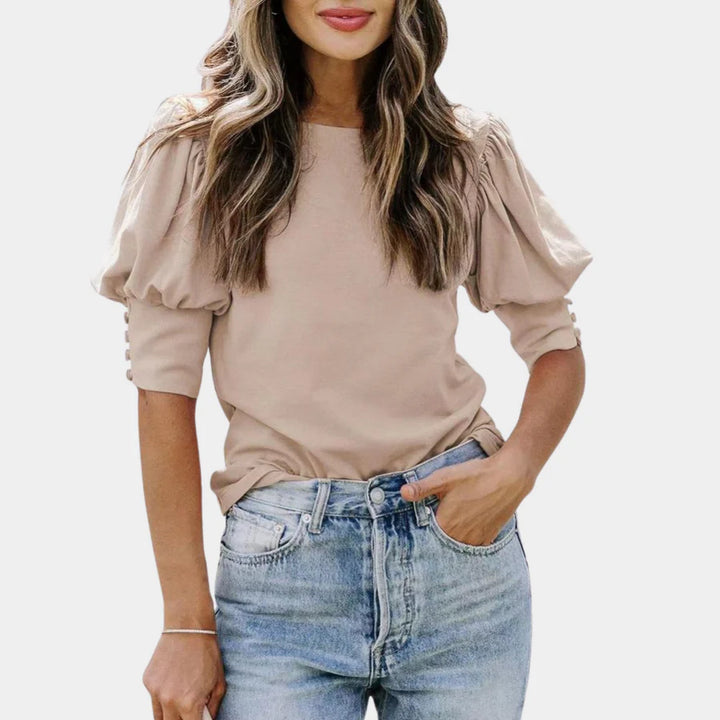 Helena Elegante Losse Damesblouse van Viscose