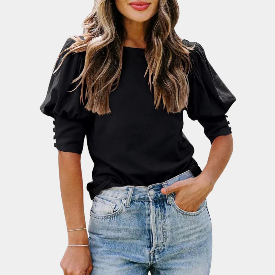Helena Elegante Losse Damesblouse van Viscose