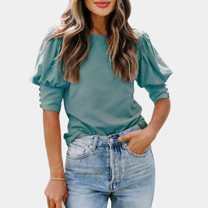 Helena Elegante Losse Damesblouse van Viscose