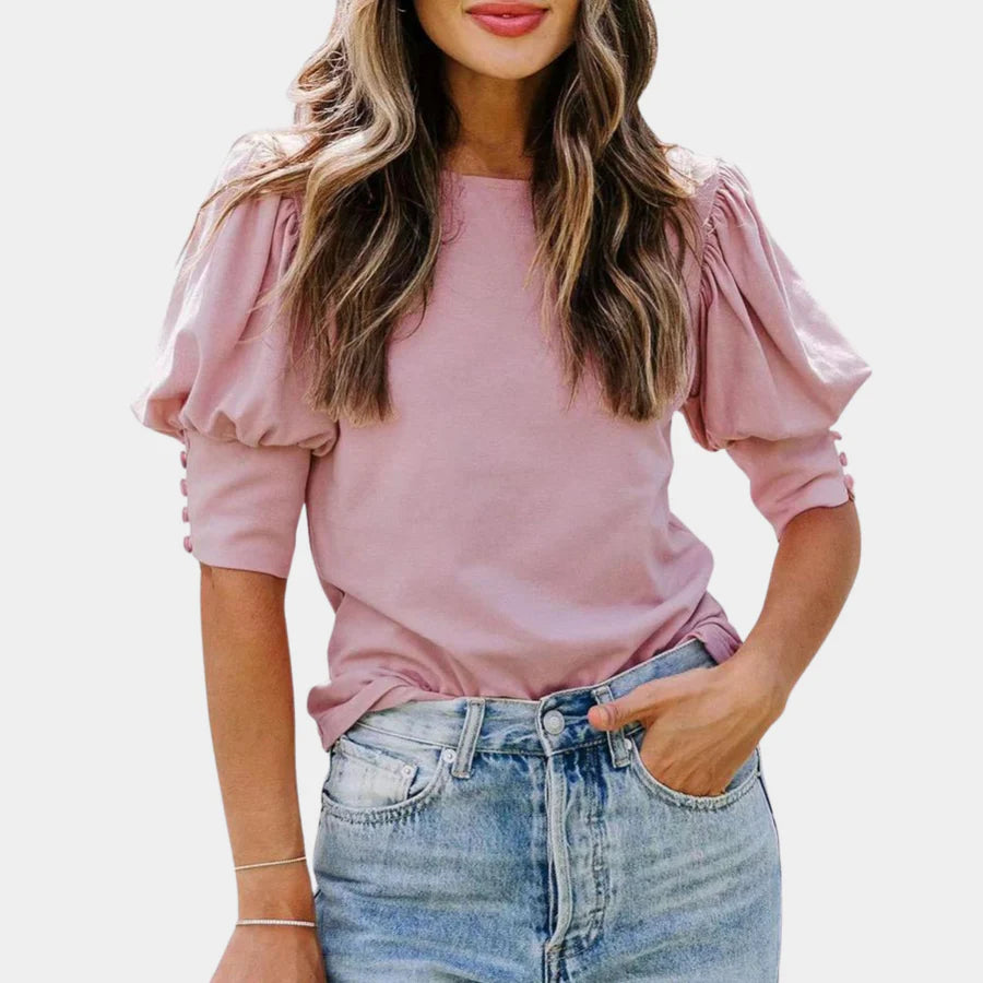 Helena Elegante Losse Damesblouse van Viscose