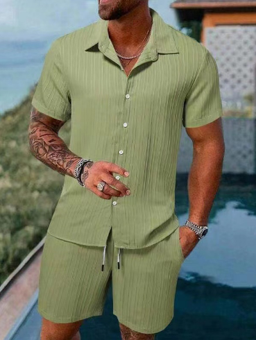 Aidan | Luchtige Zomer Set met Korte Mouwen en Shorts