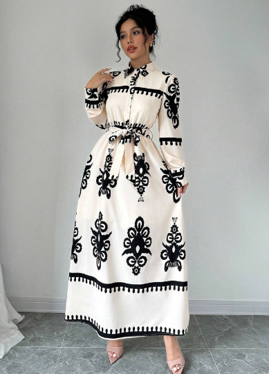 Isabella | Elegante Halsjurk met Paisley Print - Perfect voor Lente en Herfst Feestjes