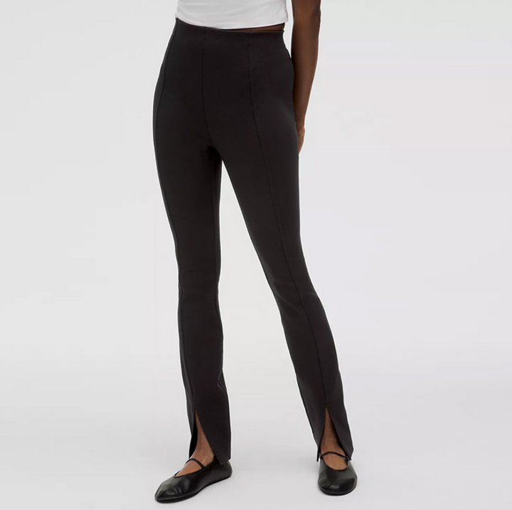 Rhea | Slim Fit Legging met Stijlvolle Split