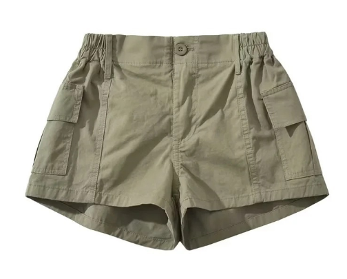 Jasmine | Casual Cargo Shorts met Elastische Taille