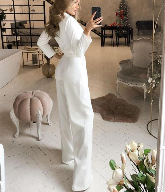 Lily | Franse Elegante Jumpsuit met Wijde Pijpen